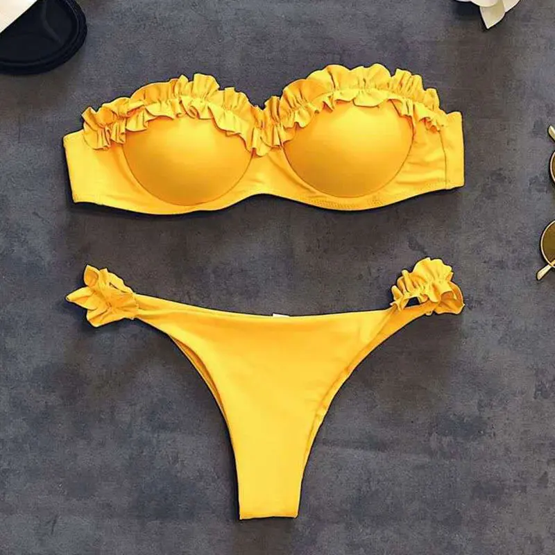 2019 White Flower Bikini Female Bather Black Floral Swimsuit Sexy Brazilian Bathing Suit Push Up Swimming Women Swimwear 2019 White Flower Bikini Female Bather Black Floral Swimsuit Sexy Brazilian Bathing Suit Push Up Swimming Women Swimwear