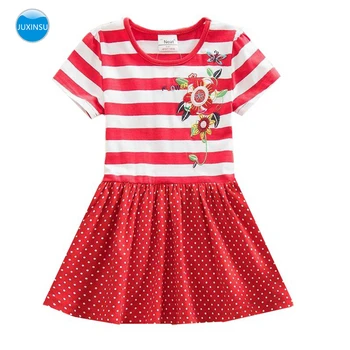 JUXINSU Toddler Girls Short Sleeved Dress for Kids Baby Summer Cotton Flower Stripes for Girl 1-8 Years
JUXINSU Toddler Girls Short Sleeved Dress for Kids Baby Summer Cotton Flower Stripes for Girl 1-8 Years