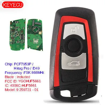 Keyecu Red 868MHz PCF7953 Remote Key Fob 3 Button for BMW F Chassis FEM / BDC CAS4 CAS4+ FCCID: YGOHUF5661
Keyecu Red 868MHz PCF7953 Remote Key Fob 3 Button for BMW F Chassis FEM / BDC CAS4 CAS4+ FCCID: YGOHUF5661