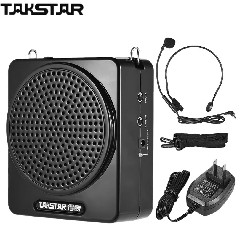 TAKSTAR E188 Rechargeable Portable Digital Voice Amplifier Amp with Headworn Microphone LINE Input for Tour Guides Teachers
TAKSTAR E188 Rechargeable Portable Digital Voice Amplifier Amp with Headworn Microphone LINE Input for Tour Guides Teachers