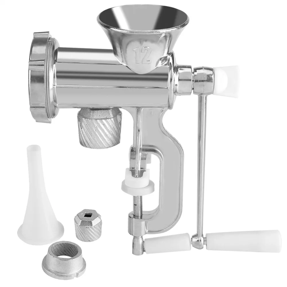 Manual Sausage Stuffer Maker Machine Stainless Steel Hand Operated Meat Grinder Household Blade Alloy Meat Processor
Manual Sausage Stuffer Maker Machine Stainless Steel Hand Operated Meat Grinder Household Blade Alloy Meat Processor