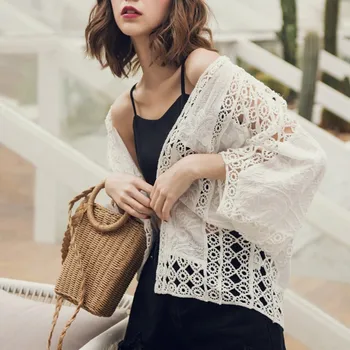 Women Ladies Chiffon Blouses Casual Lace Splice Open Cape Kimono Cardigan Coat Blouses And Tops blusas feminina
Women Ladies Chiffon Blouses Casual Lace Splice Open Cape Kimono Cardigan Coat Blouses And Tops blusas feminina