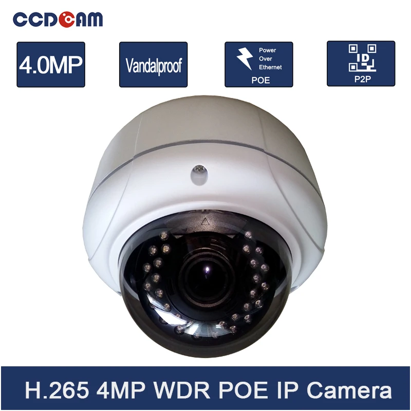4MP H.265 IP Camera POE Vandalproof 2.8-12mm Varifocal lens IR Night Vision Onvif P2P Full HD CCTV Security Camera Free Shipping
4MP H.265 IP Camera POE Vandalproof 2.8-12mm Varifocal lens IR Night Vision Onvif P2P Full HD CCTV Security Camera Free Shipping
