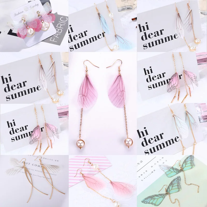 Long Tassel Drop Girls Cross 1Pair Sale Solid Color Women High Quality Butterfly Wings Earrings Chain Ear Stud Korean Version
Long Tassel Drop Girls Cross 1Pair Sale Solid Color Women High Quality Butterfly Wings Earrings Chain Ear Stud Korean Version