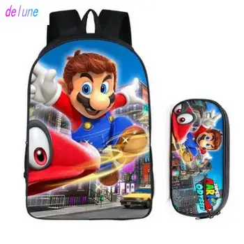 Hot Super Mario Bros Sonic the Hedgehog School Bag for Kids Boy Backpack Children School Sets Pencil Bag Toddler Schoolbag
Hot Super Mario Bros Sonic the Hedgehog School Bag for Kids Boy Backpack Children School Sets Pencil Bag Toddler Schoolbag