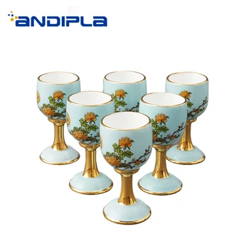 G20 15ML Chinese Style High-end Ceramic Porcelain All Handmade Goblet Sake Cup Drinkware Home Gold Teacup Gift Box Wedding Gifts
G20 15ML Chinese Style High-end Ceramic Porcelain All Handmade Goblet Sake Cup Drinkware Home Gold Teacup Gift Box Wedding Gifts