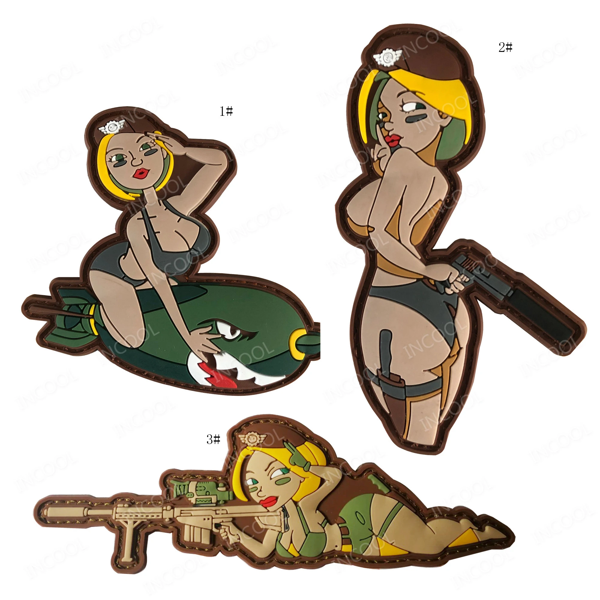 3D PVC Gun Girl Patch Sexy Tactical Military Morale Decorative Patches Fly Bomb Combat Rubber Badges Hook Back Drop Shipping
3D PVC Gun Girl Patch Sexy Tactical Military Morale Decorative Patches Fly Bomb Combat Rubber Badges Hook Back Drop Shipping
