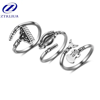 New Arrival Personality Chinese Journey to The West Apprentice Weapon 925 Sterling Silver Jewelry Evil Spirits Rings SR292
New Arrival Personality Chinese Journey to The West Apprentice Weapon 925 Sterling Silver Jewelry Evil Spirits Rings SR292