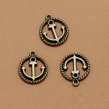 ANGRLY 50pcs 19*16mm Have Hook Up Alloy Round Anchor Pendant Pirate Sailing Style Necklace Pendant Accessories Party Gifts
ANGRLY 50pcs 19*16mm Have Hook Up Alloy Round Anchor Pendant Pirate Sailing Style Necklace Pendant Accessories Party Gifts