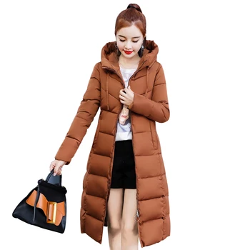 Rlyaeiz 2018 Winter Women Hooded Coat Cotton Thicken Warm X-Long Jackets Coats Female Outerwear Parka Ladies chaqueta feminino 
Rlyaeiz 2018 Winter Women Hooded Coat Cotton Thicken Warm X-Long Jackets Coats Female Outerwear Parka Ladies chaqueta feminino