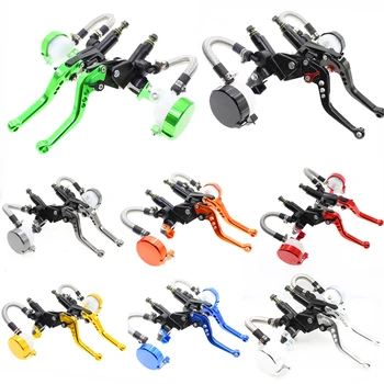 Universal 22mm Motorcycle Brake Clutch Master Cylinder Reservoir Pump Levers Hydraulic Clutch Lever For 125cc - 400cc Scooter 
Universal 22mm Motorcycle Brake Clutch Master Cylinder Reservoir Pump Levers Hydraulic Clutch Lever For 125cc - 400cc Scooter