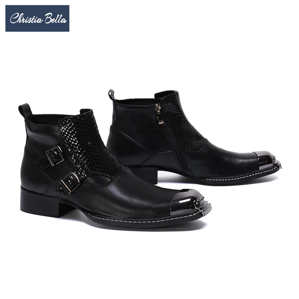 Christia Bella Fall Men Shoes Genuine Leather Boots New Fashion Buckle Casual Boots Plus Size Ankle Boots Comfortable Boots
Christia Bella Fall Men Shoes Genuine Leather Boots New Fashion Buckle Casual Boots Plus Size Ankle Boots Comfortable Boots