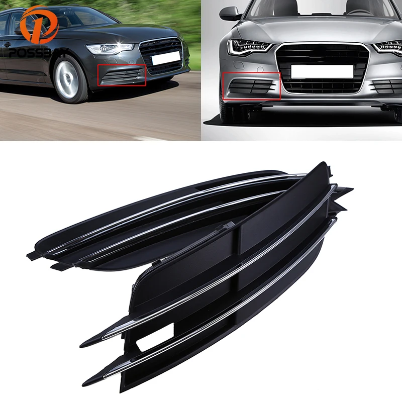 NEW AUDI A1 8X 2010-2015 FRONT BUMPER LOWER FOG LIGHT GRILL COVER PAIR SET