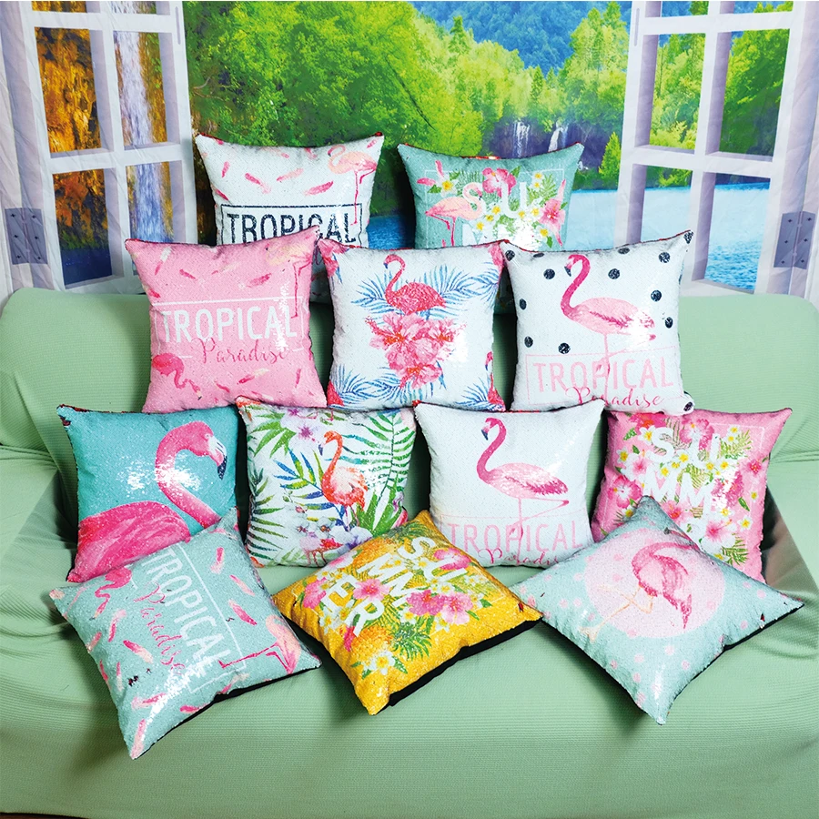 Peiyuan Flamingo Mermaid Sequin Cushion Cover Magical Throw Pillowcase Color Changing Reversible Pillow Case For Home Decor
Peiyuan Flamingo Mermaid Sequin Cushion Cover Magical Throw Pillowcase Color Changing Reversible Pillow Case For Home Decor