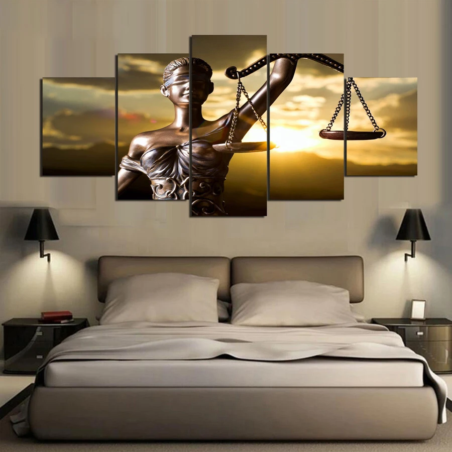 Unframed 5 Piece Canvas Painting The Image of Themis Goddess of Justice HD Prints Home Decor Wall Pictures for Bedroom
Unframed 5 Piece Canvas Painting The Image of Themis Goddess of Justice HD Prints Home Decor Wall Pictures for Bedroom