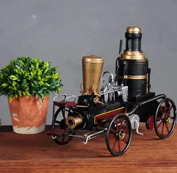 Vintage Creative Ornaments Handmade Metal Locomotive Wrought Iron Decorative Desktop Home Accessories Model Ornaments
Vintage Creative Ornaments Handmade Metal Locomotive Wrought Iron Decorative Desktop Home Accessories Model Ornaments