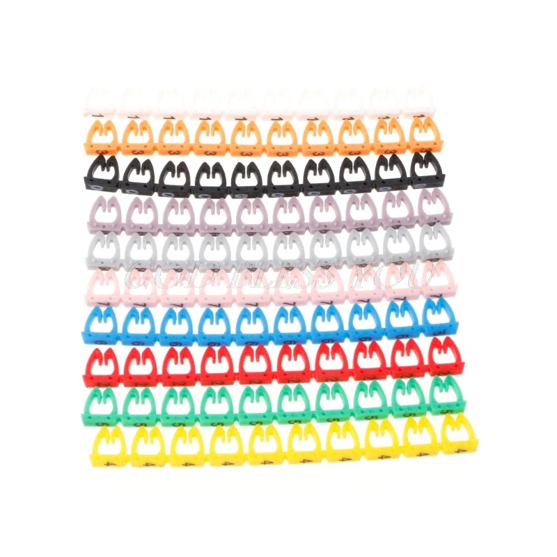 100PCS/Set Numeric Cable Label Mark Colorful Numeric Cable Label Mark For RJ45 RJ11 RJ12 Network Cable
100PCS/Set Numeric Cable Label Mark Colorful Numeric Cable Label Mark For RJ45 RJ11 RJ12 Network Cable