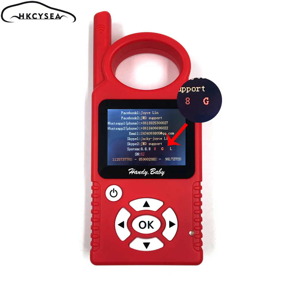 V9.0.5 Handy Baby Key Copy 96 bit 48 Chip Copy Function Authorization Software without JMD Assistant
V9.0.5 Handy Baby Key Copy 96 bit 48 Chip Copy Function Authorization Software without JMD Assistant
