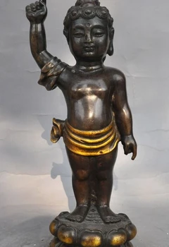10" tibetan buddhism Temple Joss bronze Shakyamuni Prince Edward Buddha statue 
10" tibetan buddhism Temple Joss bronze Shakyamuni Prince Edward Buddha statue