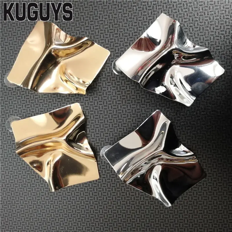 KUGUYS High Quality Trendy Gold Silver Geometric Hyperbole Stud Earrings Fashion Women Jewelry Alloy Minimalist Earrings
KUGUYS High Quality Trendy Gold Silver Geometric Hyperbole Stud Earrings Fashion Women Jewelry Alloy Minimalist Earrings