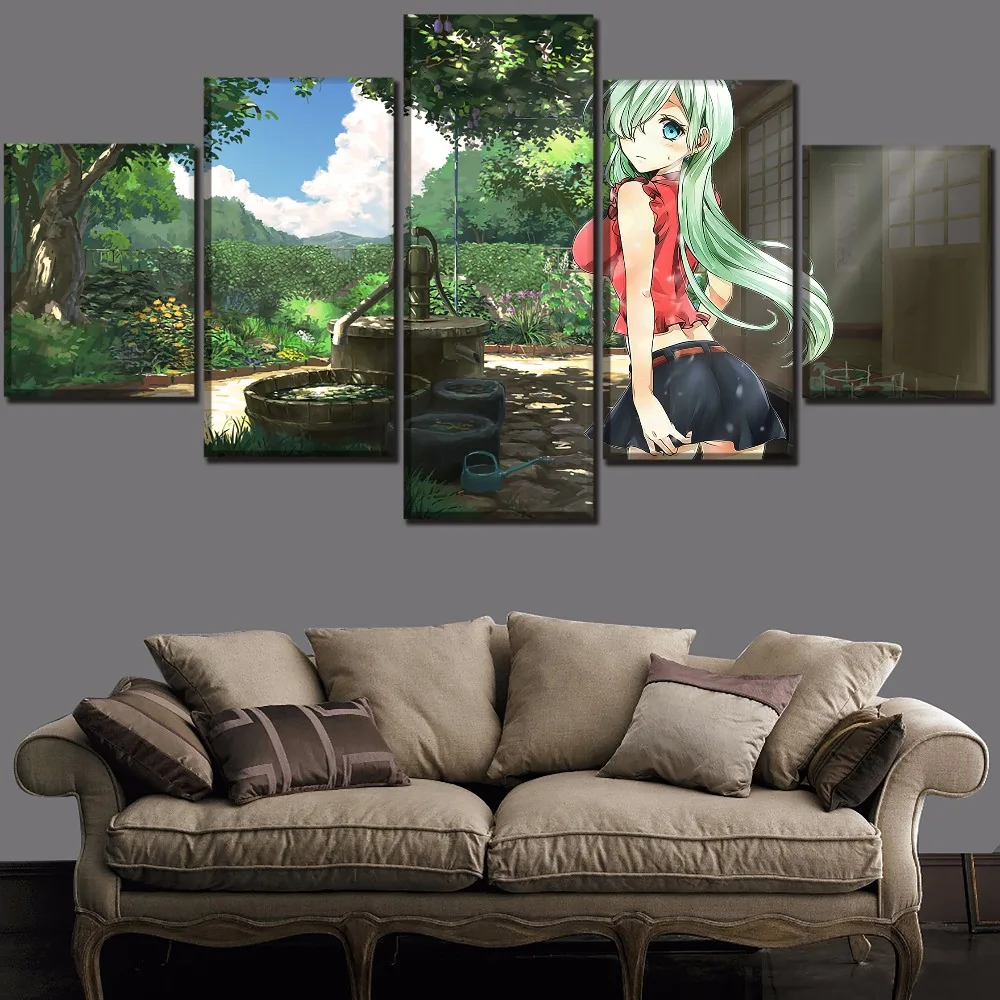 One Set Artwork 5 Panel Nanatzu No Taizai Anime The Seven Deadly Sins Poster Canvas Print Painting Wall Art Decor Framework
One Set Artwork 5 Panel Nanatzu No Taizai Anime The Seven Deadly Sins Poster Canvas Print Painting Wall Art Decor Framework