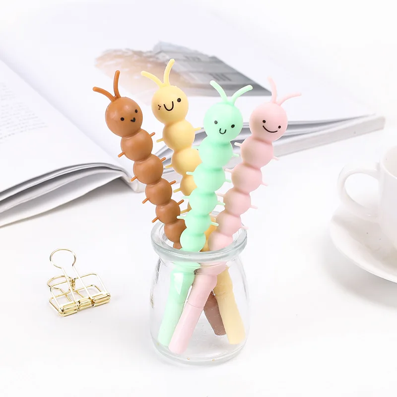 I24 2X Kawaii Creative Rubber Caterpillar Design Gel Pen Kids Gift Soft Handle School Supply Student Stationery Black Ink
I24 2X Kawaii Creative Rubber Caterpillar Design Gel Pen Kids Gift Soft Handle School Supply Student Stationery Black Ink