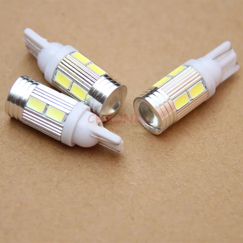 

3 pcs T10 Canbus 10SMD 5630 5730 FREE ERROR Auto LED BULB Lamp W5W 6000k Canbus Interior Light