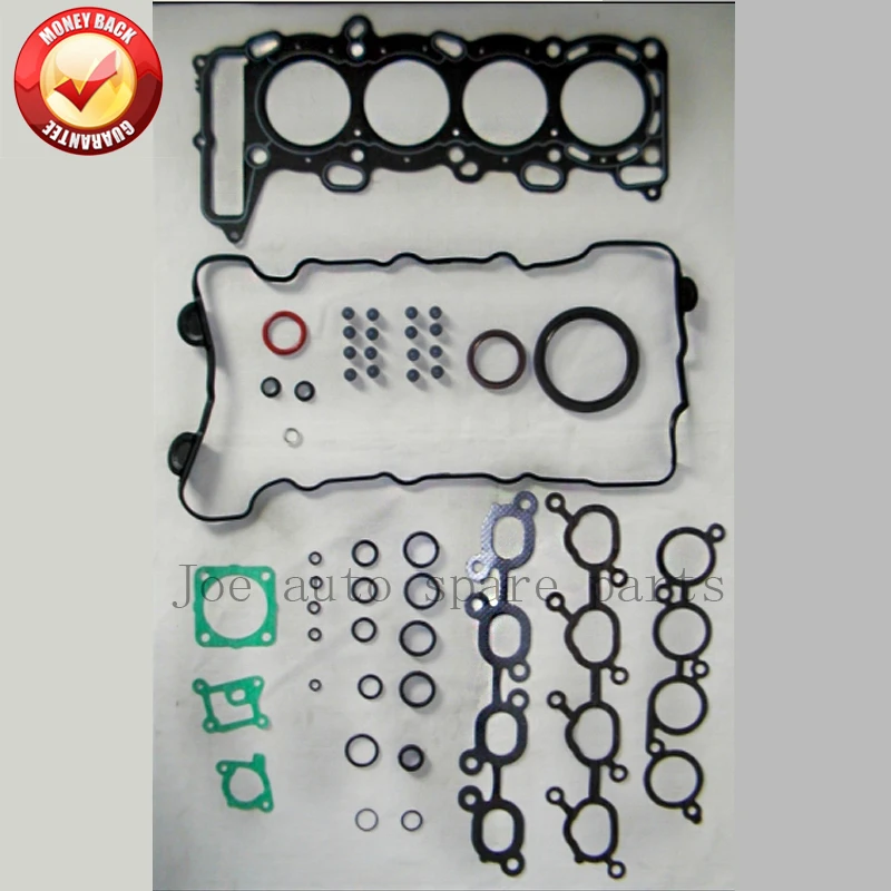 Комплект прокладок двигателя SR18DE для Nissan Primera/Sunny/Avenir W10/Rasheen/Bluebird U14/Pulsar/Presea 1.8л 1838cc