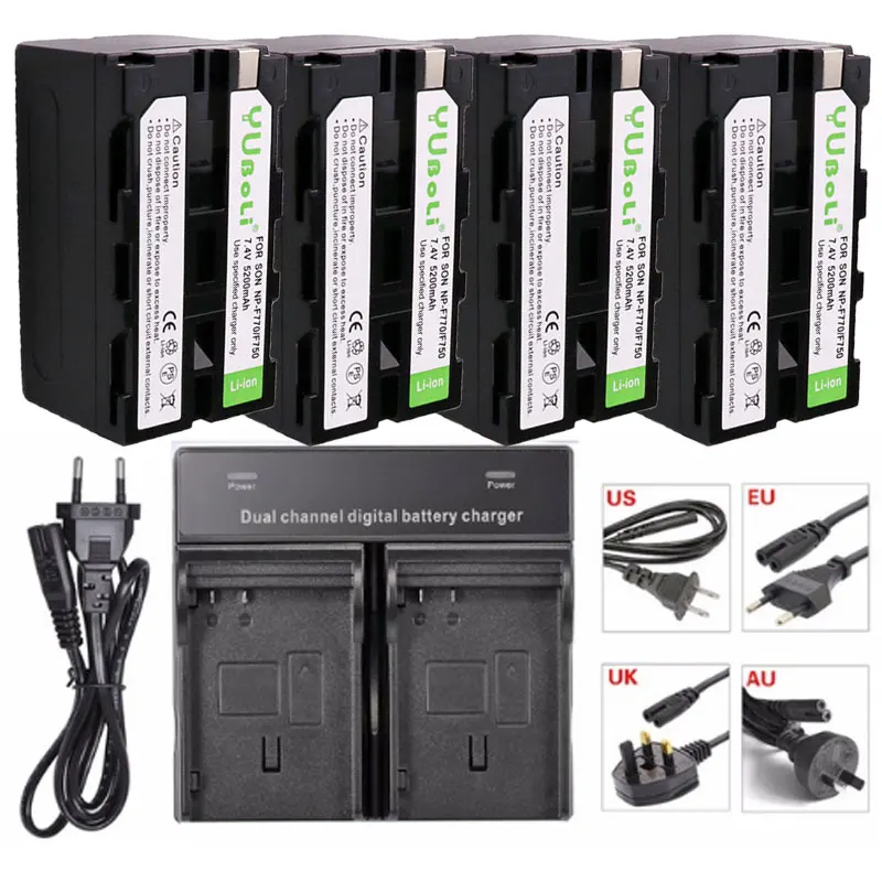4Pcs 5200mAh NP-F770 NP-F750 NP F770 NP F750 750 Batteries + Ultra Faster LCD DUAL Charger Kits for Sony CCD-RV100 DCR-TRU47E
4Pcs 5200mAh NP-F770 NP-F750 NP F770 NP F750 750 Batteries + Ultra Faster LCD DUAL Charger Kits for Sony CCD-RV100 DCR-TRU47E