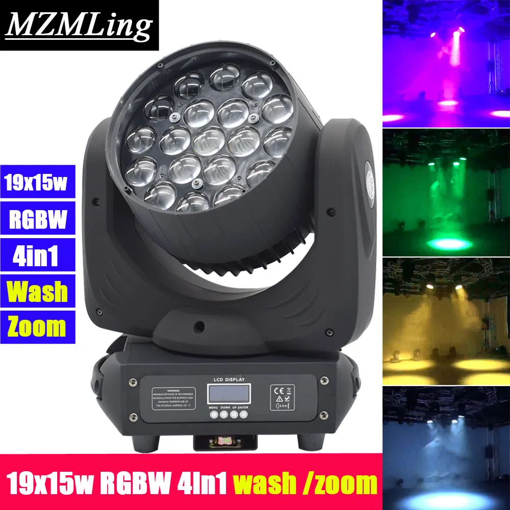 19x15w Led RGBW 4in1 Wash/Zoom Light DMX512 Moving Head Light Professional DJ /Bar /Party /Show /Stage Light LED Stage Machine
19x15w Led RGBW 4in1 Wash/Zoom Light DMX512 Moving Head Light Professional DJ /Bar /Party /Show /Stage Light LED Stage Machine