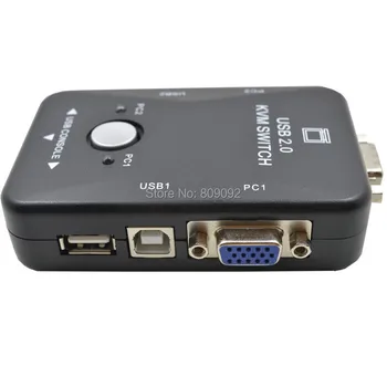 New 2 Ports USB VGA KVM Switch Box For Mouse Keyboard Monitor Sharing Computer PC
New 2 Ports USB VGA KVM Switch Box For Mouse Keyboard Monitor Sharing Computer PC