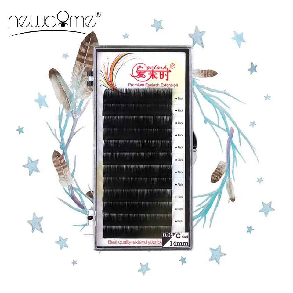 NEWCOME 12Rows Faux Mink Silk Eyelash Extension,Individual Eyelash Extensions,100% Handmade Natural Eye Lashes
NEWCOME 12Rows Faux Mink Silk Eyelash Extension,Individual Eyelash Extensions,100% Handmade Natural Eye Lashes