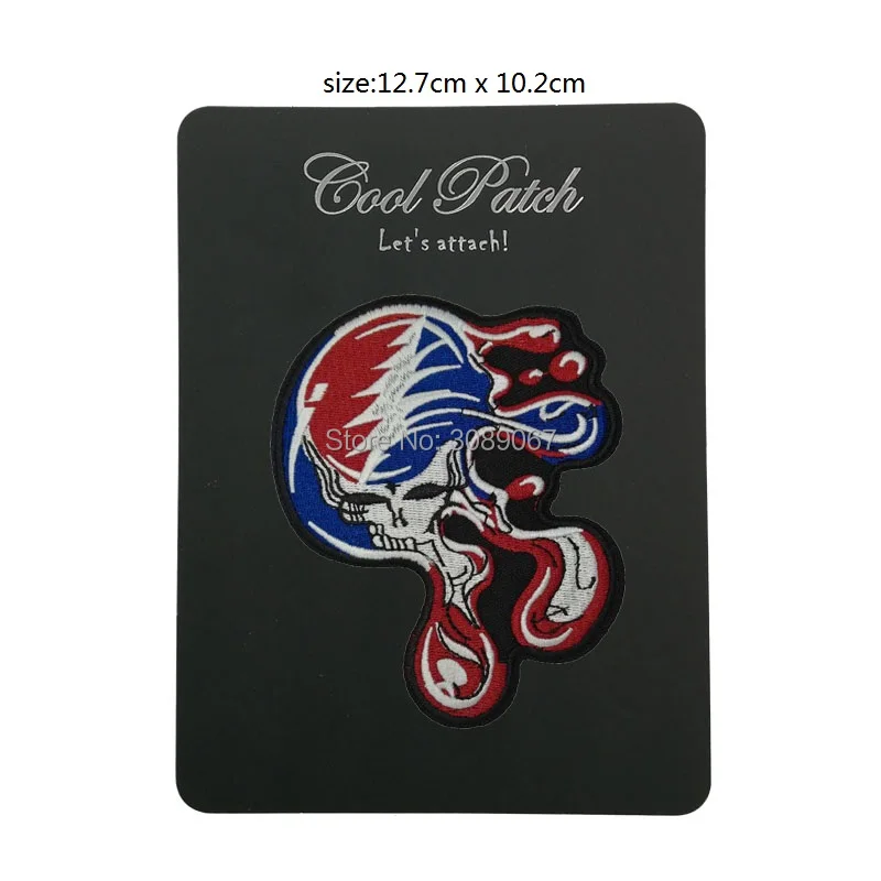 5" BIG Grateful Dead Large Melting Steal Your Face Dripping Skull Music Band Heavy Metal Iron On Patch Tshirt TRANSFER APPLIQUE
5" BIG Grateful Dead Large Melting Steal Your Face Dripping Skull Music Band Heavy Metal Iron On Patch Tshirt TRANSFER APPLIQUE