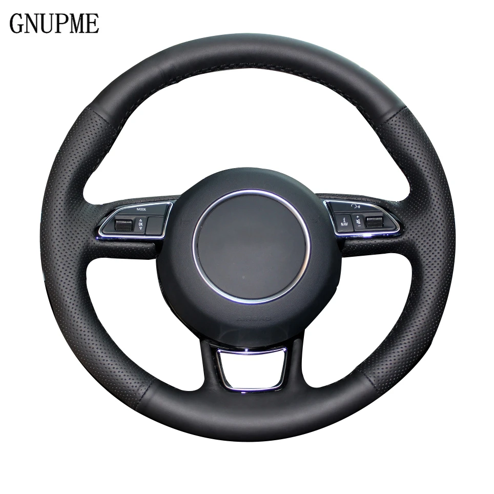 GNUPME Black Microfiber Leather Steering Wheel Cover for AUDI A1 A3 A4 A5 A6 A7 S6 Car Special Steering Wheel Covers
GNUPME Black Microfiber Leather Steering Wheel Cover for AUDI A1 A3 A4 A5 A6 A7 S6 Car Special Steering Wheel Covers