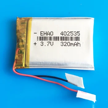 3.7V 320mAh lipo polymer lithium li ion rechargeable battery 402535 for MP4 smart watch GPS DVD bluetooth headset camera
3.7V 320mAh lipo polymer lithium li ion rechargeable battery 402535 for MP4 smart watch GPS DVD bluetooth headset camera
