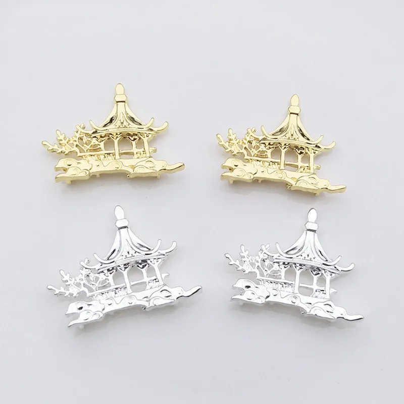 10pcs 31*40mm Metal Alloy Silver Gold Small Pavilion Pendant Connectors Charm For Jewelry Making
10pcs 31*40mm Metal Alloy Silver Gold Small Pavilion Pendant Connectors Charm For Jewelry Making