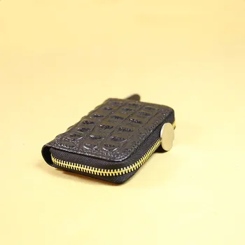 ALAVCHNV crocodile pattern leather men 's zipper card bag multi - card type female driving license package HY1182
ALAVCHNV crocodile pattern leather men 's zipper card bag multi - card type female driving license package HY1182