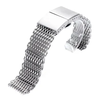 YISUYA New 22mm Black/Silver Stainless Steel Mesh Strap Butterfly Buckle Watchband Bands for Fashion Business Men+ 2 Spring Bars
YISUYA New 22mm Black/Silver Stainless Steel Mesh Strap Butterfly Buckle Watchband Bands for Fashion Business Men+ 2 Spring Bars