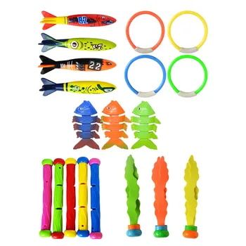 19-27PCS/Pack Diving Pool Toy Set Diving Ring Stick Aquatic Grass Gem Outdoor Sports Toy 
19-27PCS/Pack Diving Pool Toy Set Diving Ring Stick Aquatic Grass Gem Outdoor Sports Toy