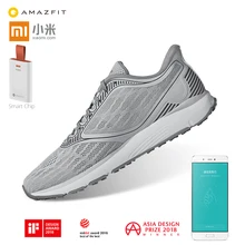 Xiaomi Mijia Amazfit antilope Sport de plein air chaussures de course ERC matériel en caoutchouc Support Smart Chip Sneaker pour hommes femmes(China)