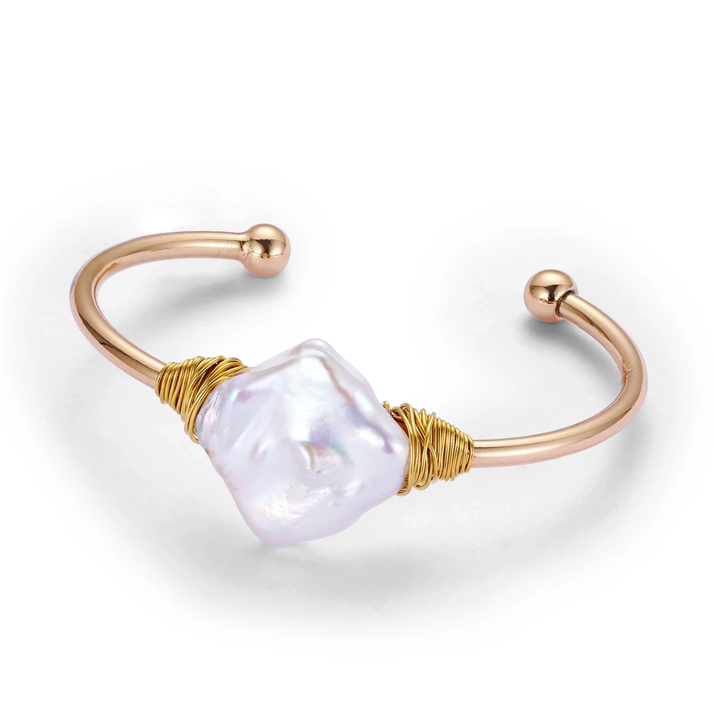 Baroque Natural Freshwater Pearls Bracelet Bangles Gold Plating Irregular Rhombus Pearl Open Cuff Charm Bracelets For Women 2019
Baroque Natural Freshwater Pearls Bracelet Bangles Gold Plating Irregular Rhombus Pearl Open Cuff Charm Bracelets For Women 2019