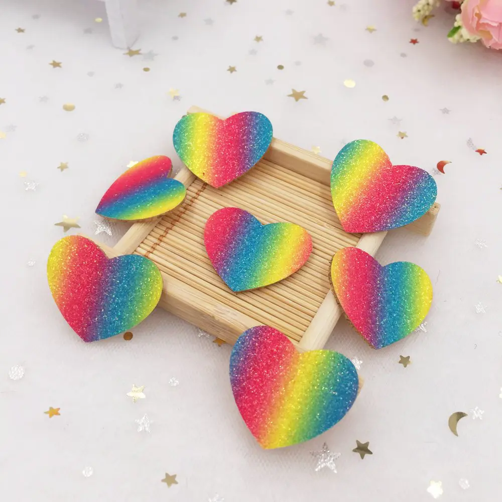 New 16pcs 30mm Rainbow Glitter Paillett Felt Heart Applique Wedding DIY Patchs Sewing A134
New 16pcs 30mm Rainbow Glitter Paillett Felt Heart Applique Wedding DIY Patchs Sewing A134