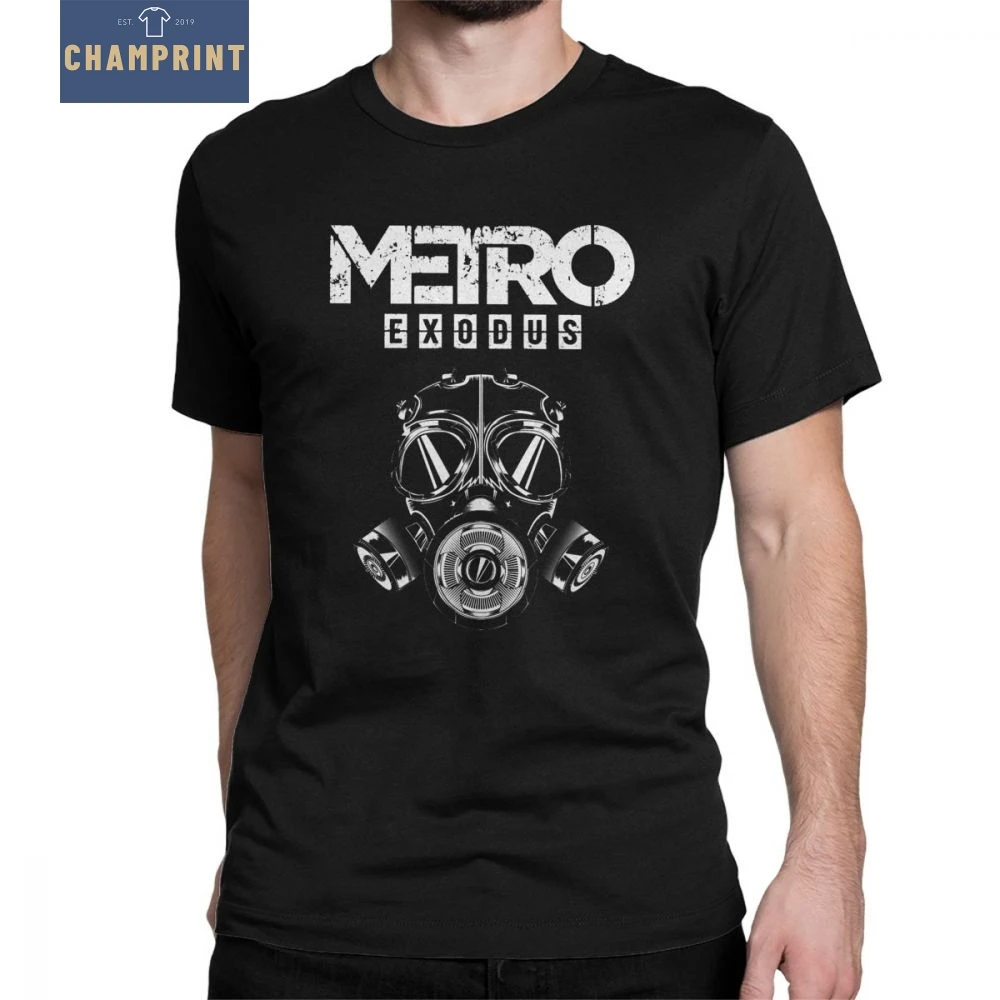Men T Shirt Metro Exodus T-Shirts Gas Mask Toxic Games Gaming Artyom Haunter Short Sleeves Tees Round Neck clothing Pure Cotton
Men T Shirt Metro Exodus T-Shirts Gas Mask Toxic Games Gaming Artyom Haunter Short Sleeves Tees Round Neck clothing Pure Cotton