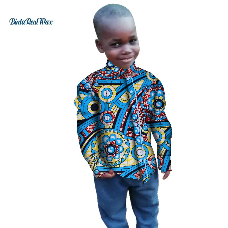 New Boy's Shirts Tops Bazin Riche African Wax Print Ankara Shirt 100% Cotton Shirt for Boys Children Kids African Clothes WYT269
New Boy's Shirts Tops Bazin Riche African Wax Print Ankara Shirt 100% Cotton Shirt for Boys Children Kids African Clothes WYT269