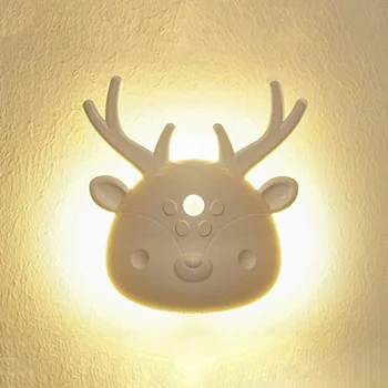 DEER lamp of Wall Mounted Design, Dusk-To-Dawn Motion Sensor LED-USB Rechargeable for Hallway,Bedroom,kids Room
DEER lamp of Wall Mounted Design, Dusk-To-Dawn Motion Sensor LED-USB Rechargeable for Hallway,Bedroom,kids Room
