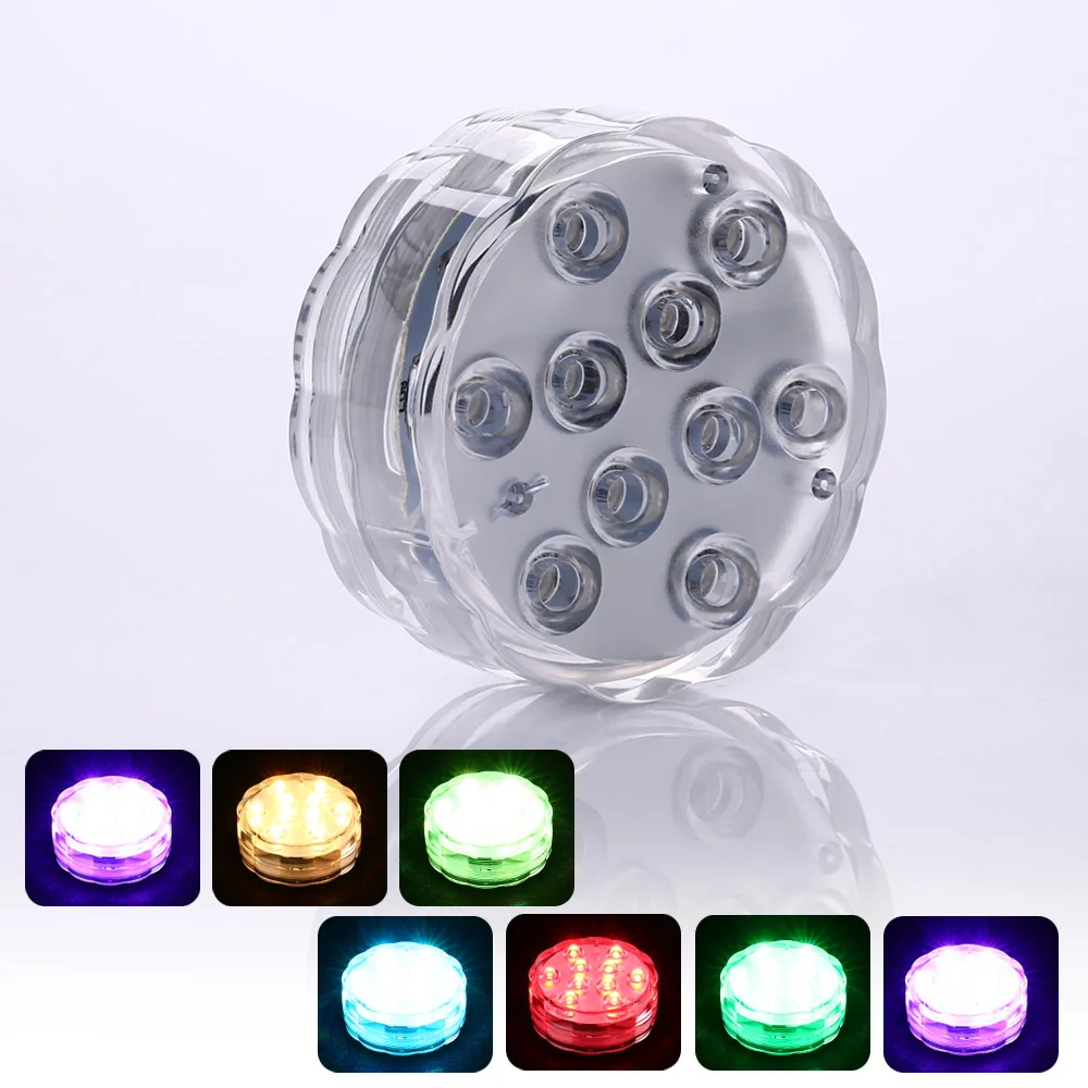 2pcs New Underwater Wireless Remote Control Led Multi Color Spotlight Multi Color Submersible 10LED Light Waterproof Party Lamp
2pcs New Underwater Wireless Remote Control Led Multi Color Spotlight Multi Color Submersible 10LED Light Waterproof Party Lamp