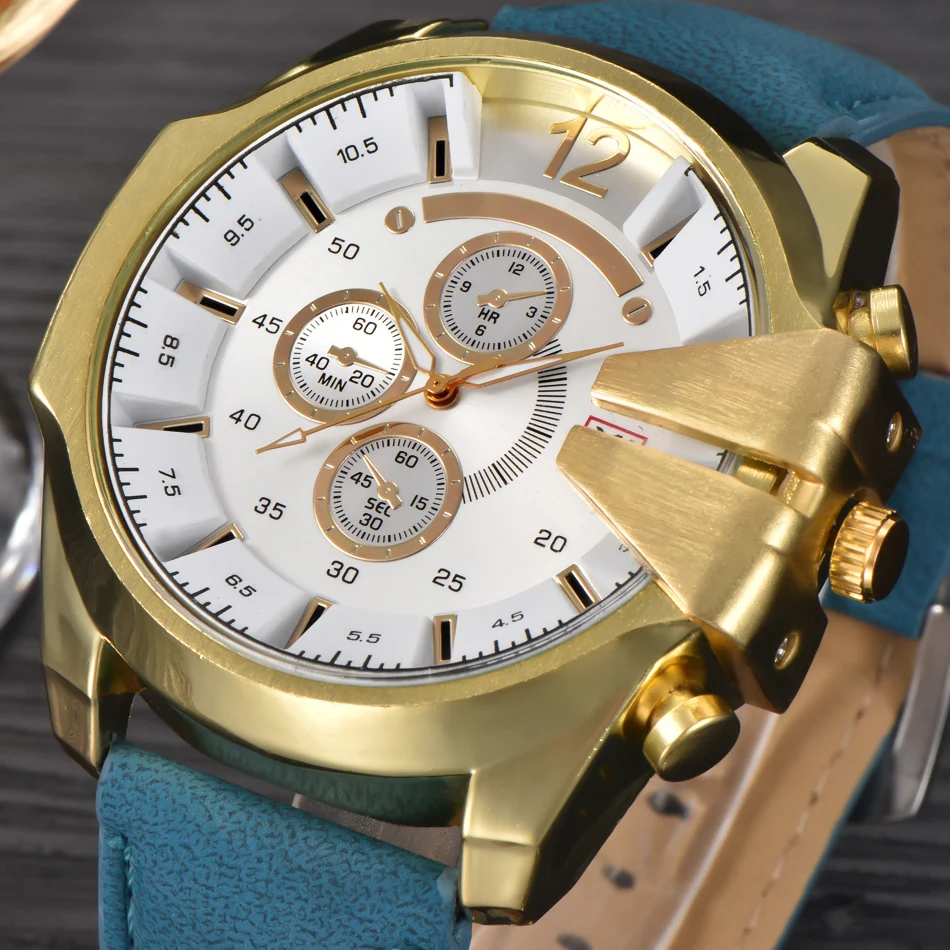New Men Fashion Casual watch Famous Brand XINEW Quartz Watch Gold Wristwatch Analog Display montre reloj relogio masculino Black
New Men Fashion Casual watch Famous Brand XINEW Quartz Watch Gold Wristwatch Analog Display montre reloj relogio masculino Black