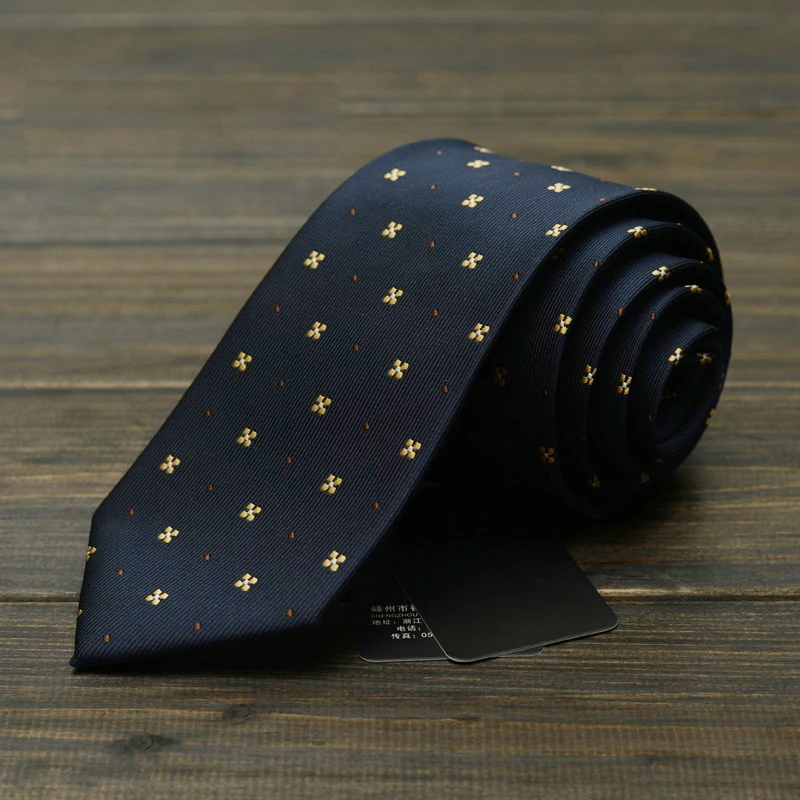 Fashion Men Tie 7cm Navy Blue Neck Floral Ties for Necktie Classic Wear Business Wedding Party Gravatas with Gift Box | Аксессуары для