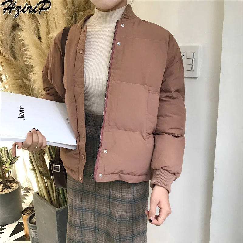 HziriP Casual Winter Coat Women 2018 New Loose Womens Student Preppy Style Zipper Solid Baseball Uniform Collar Long Outerwear
HziriP Casual Winter Coat Women 2018 New Loose Womens Student Preppy Style Zipper Solid Baseball Uniform Collar Long Outerwear