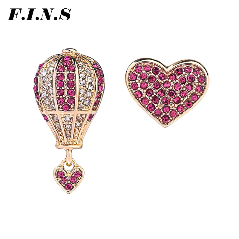 F.I.N.S Korean Fashion Woman Asymmetry Stud Earrings Cute Balloon Heart Crystal Ear Studs Girl Unusual Earrings Bts Accessories
F.I.N.S Korean Fashion Woman Asymmetry Stud Earrings Cute Balloon Heart Crystal Ear Studs Girl Unusual Earrings Bts Accessories